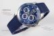 Perfect replica Longines Conquest blue ceramic bezel rubber strap chronograph watch (2)_th.jpg